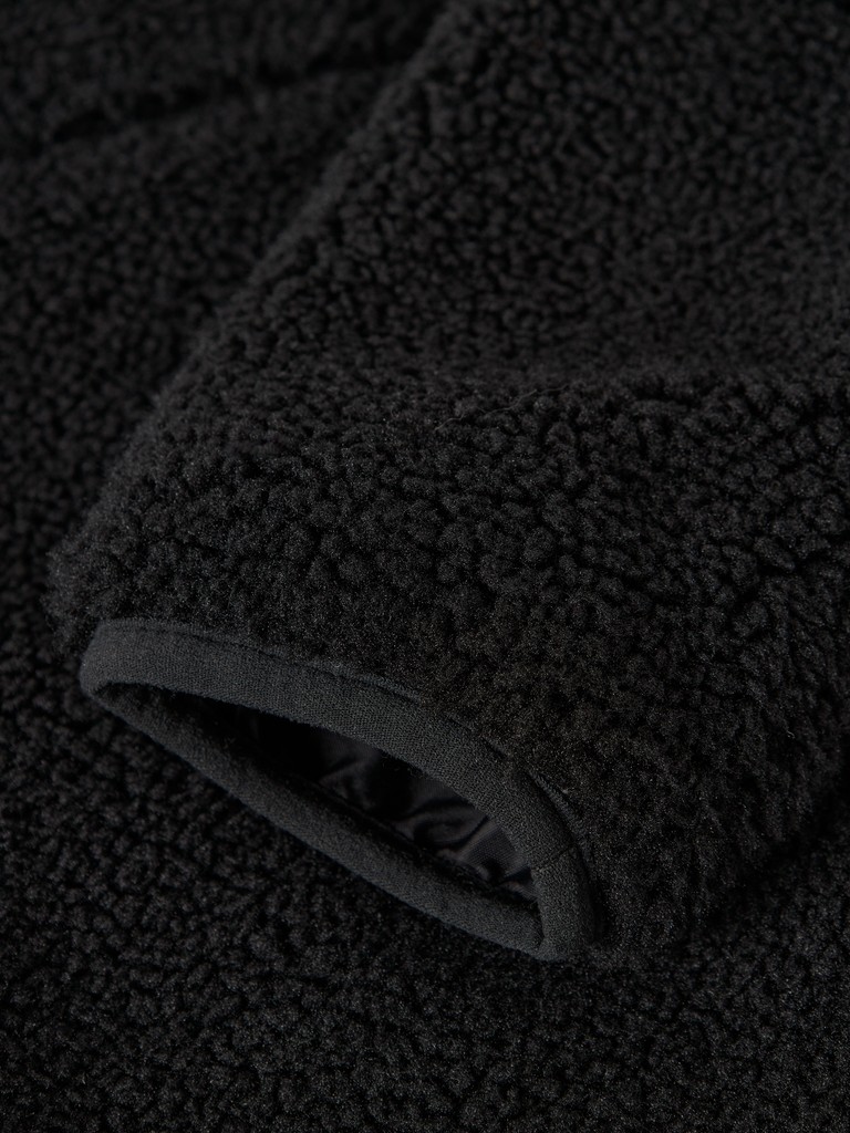 Name It Fleece Jakke Mini Mattia Sherpa PB1 Black - Billede 2