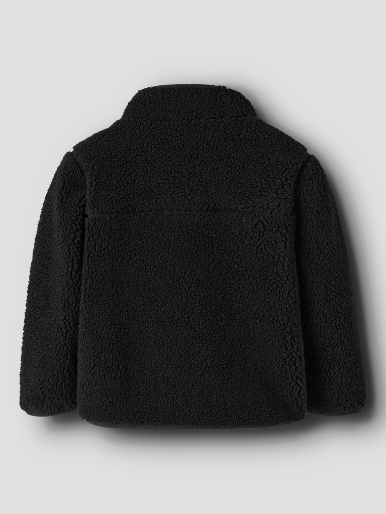 Name It Fleece Jakke Mini Mattia Sherpa PB1 Black - Billede 5