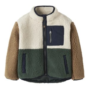 Name It Teddy Jakke Mini Macey Block Jungle Green
