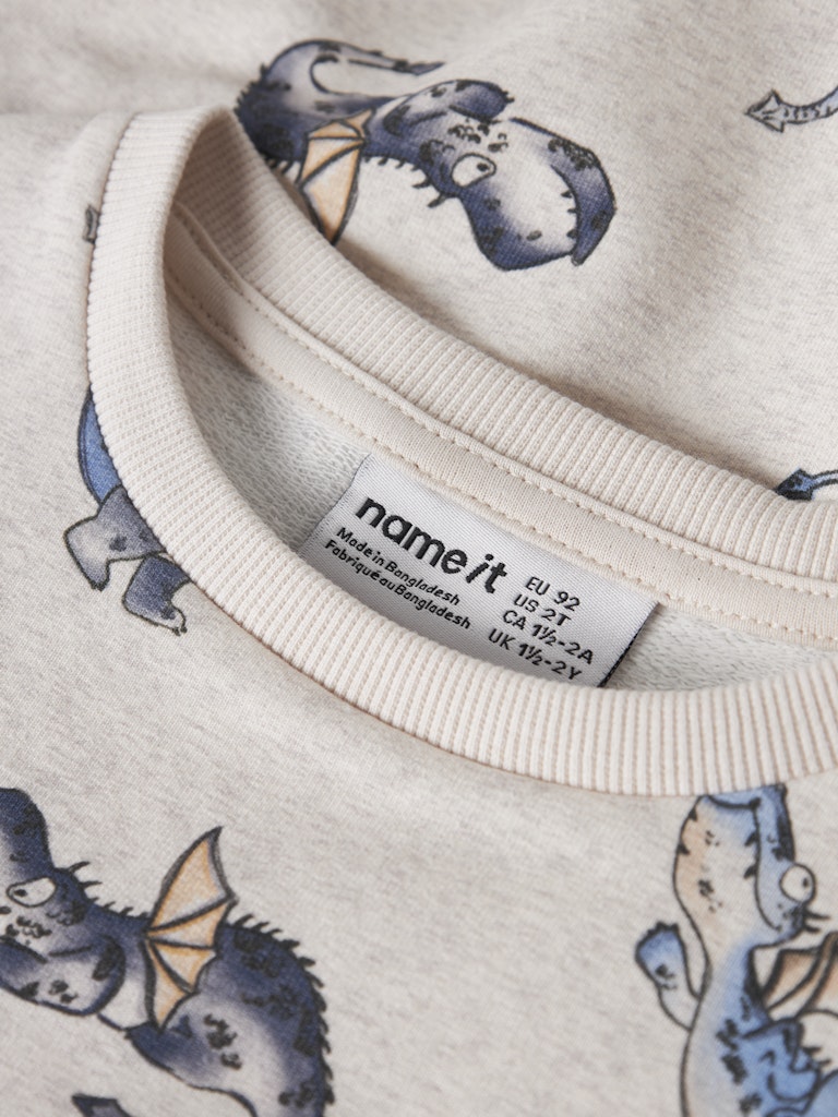 Name It Sweatshirt LS Mini Kasse Peyote Melange - Billede 3