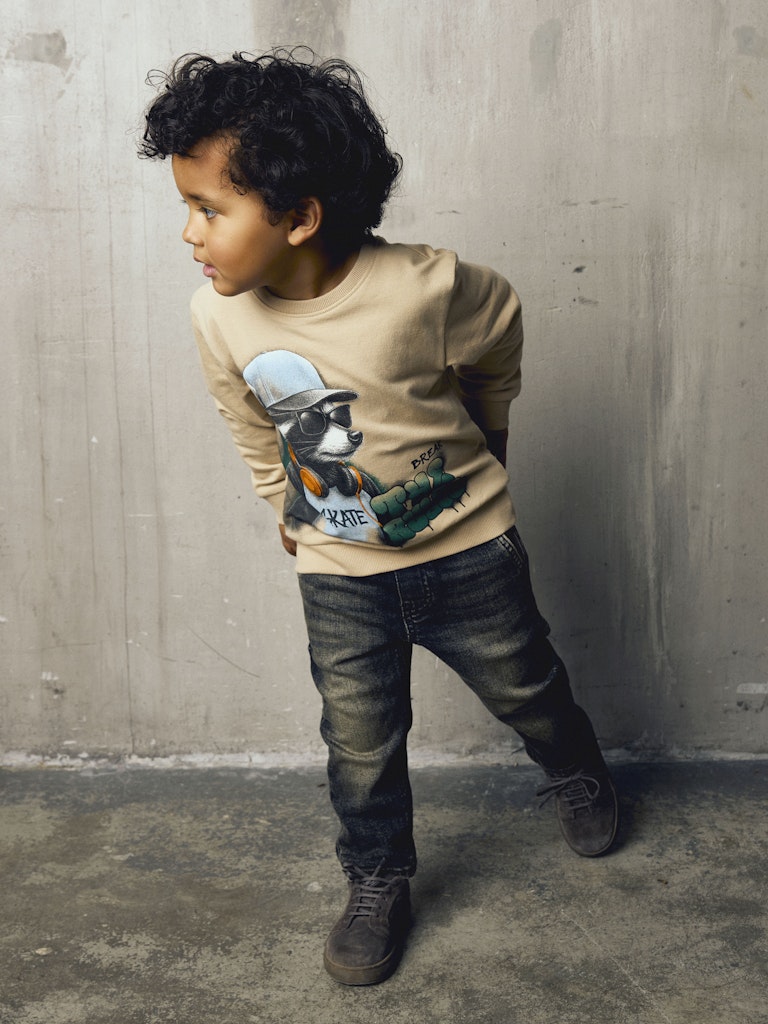 Name It Sweatshirt LS Mini Nathaniel Sesame - Billede 4