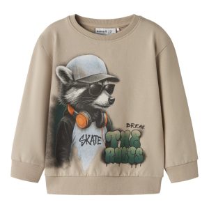 Name It Sweatshirt LS Mini Nathaniel Sesame