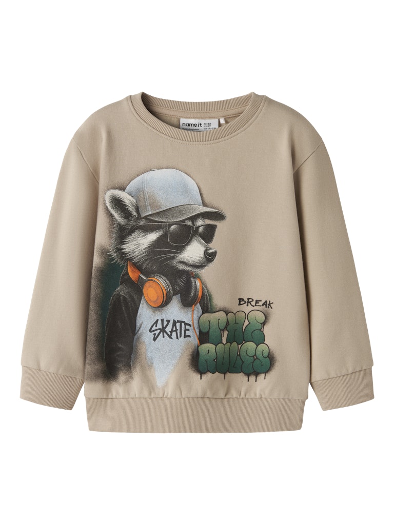 Name It Sweatshirt LS Mini Nathaniel Sesame