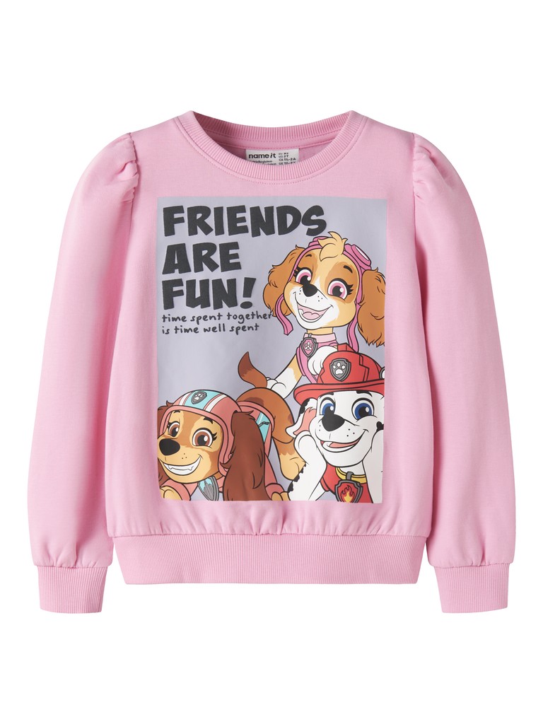 Name It Sweatshirt LS Mini Arina Paw Patrol Begonia Pink