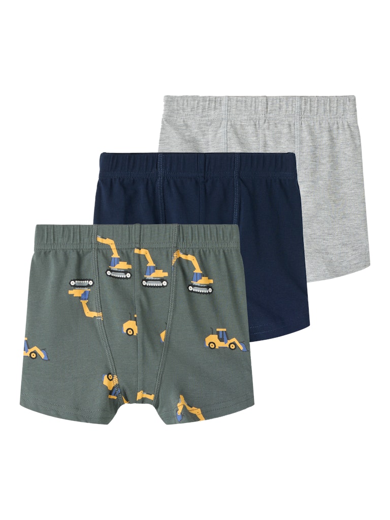 Name It Boxershorts Mini 3-pak Thights Excavator Urban Chic