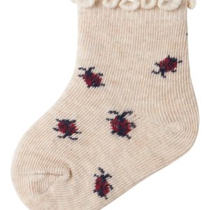 Name It Sokker Baby Ladybug Peyote Melange