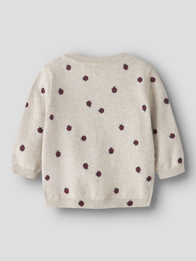 Name It Cardigan Baby LS Strik Kikki Peyote Melange - Billede 2