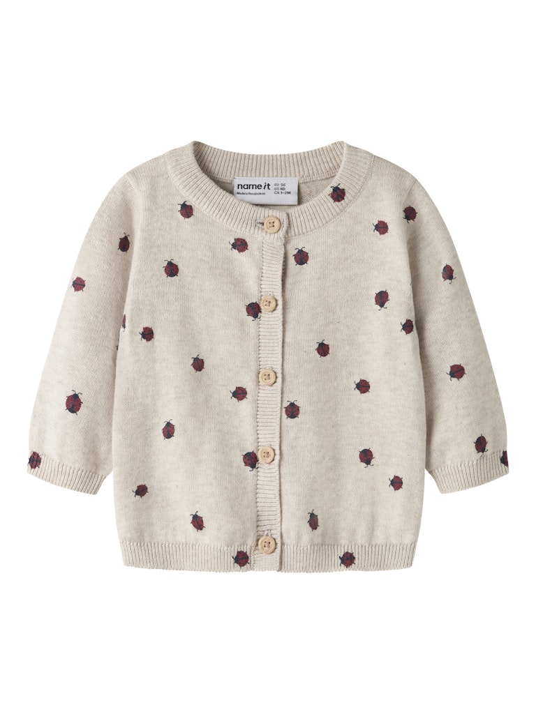 Name It Cardigan Baby LS Strik Kikki Peyote Melange
