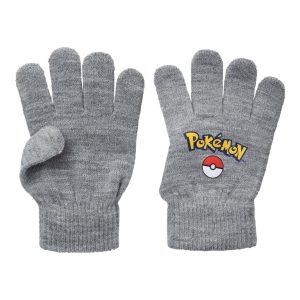 Name It Vanter Skjalm Pokemon Magic Gloves Grey Melange