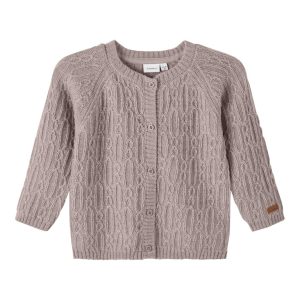 Name It Uld Cardigan LS Strik Wrilla Sphinx