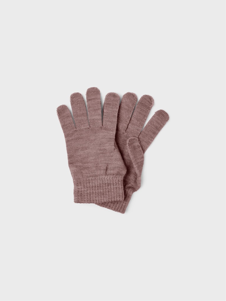 Name It Uld Vanter Strik Holla Gloves Peppercorn - Billede 2