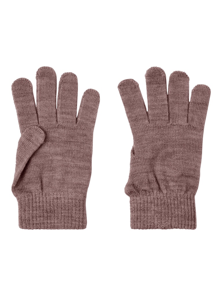 Name It Uld Vanter Strik Holla Gloves Peppercorn
