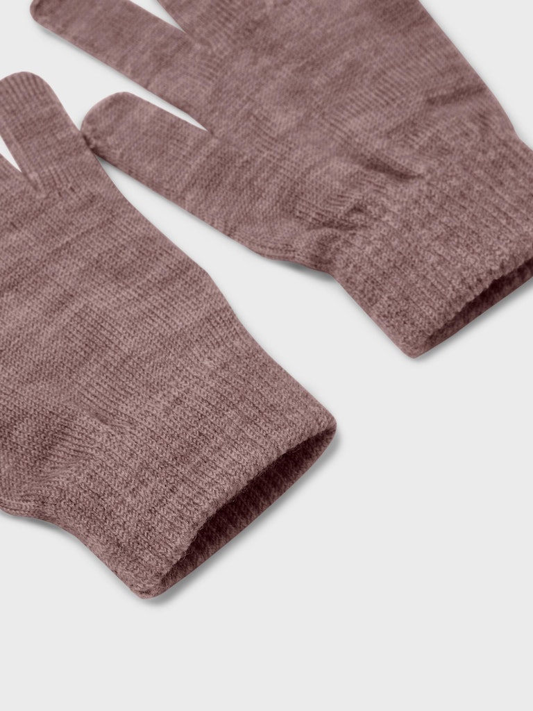 Name It Uld Vanter Strik Holla Gloves Peppercorn - Billede 3