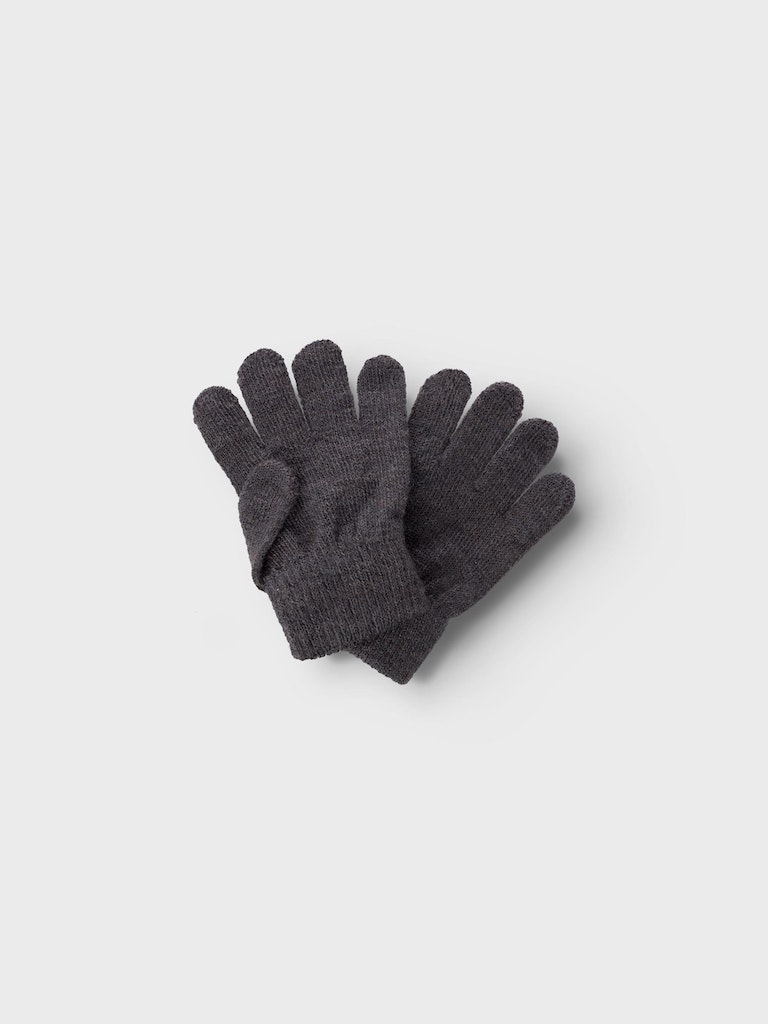 Name It Uld Vanter Strik Holla Gloves Iron Gate - Billede 2