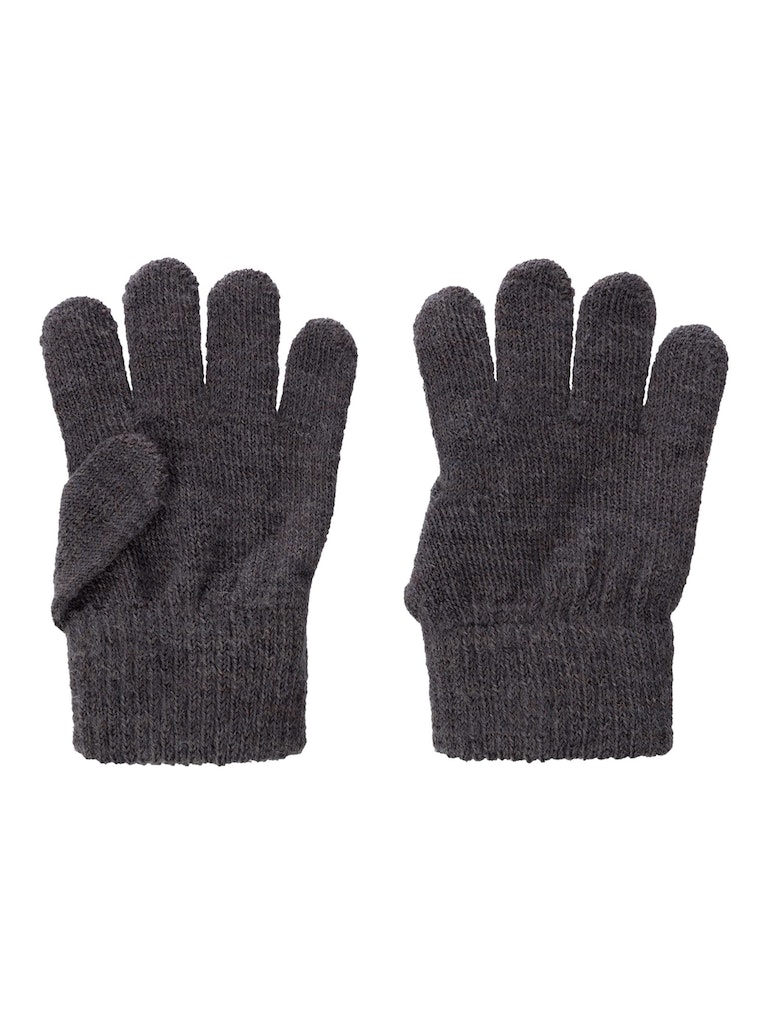 Name It Uld Vanter Strik Holla Gloves Iron Gate