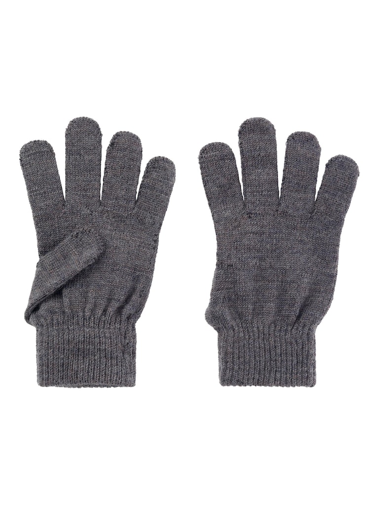 Name It Uld Vanter Strik Holla Gloves Iron Gate