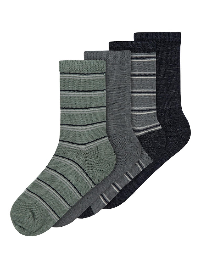 Name It Sokker Wak Uld 4-pak Blue Graphite