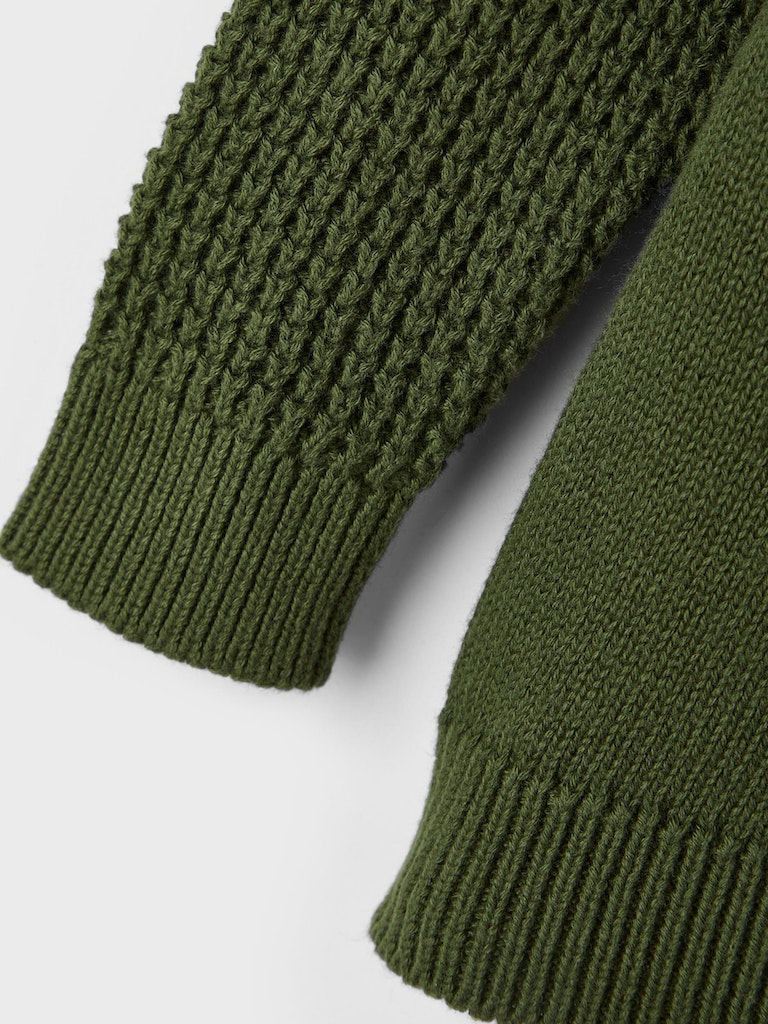 Name It Cardigan LS Strik Losalle Rifle Green - Billede 3