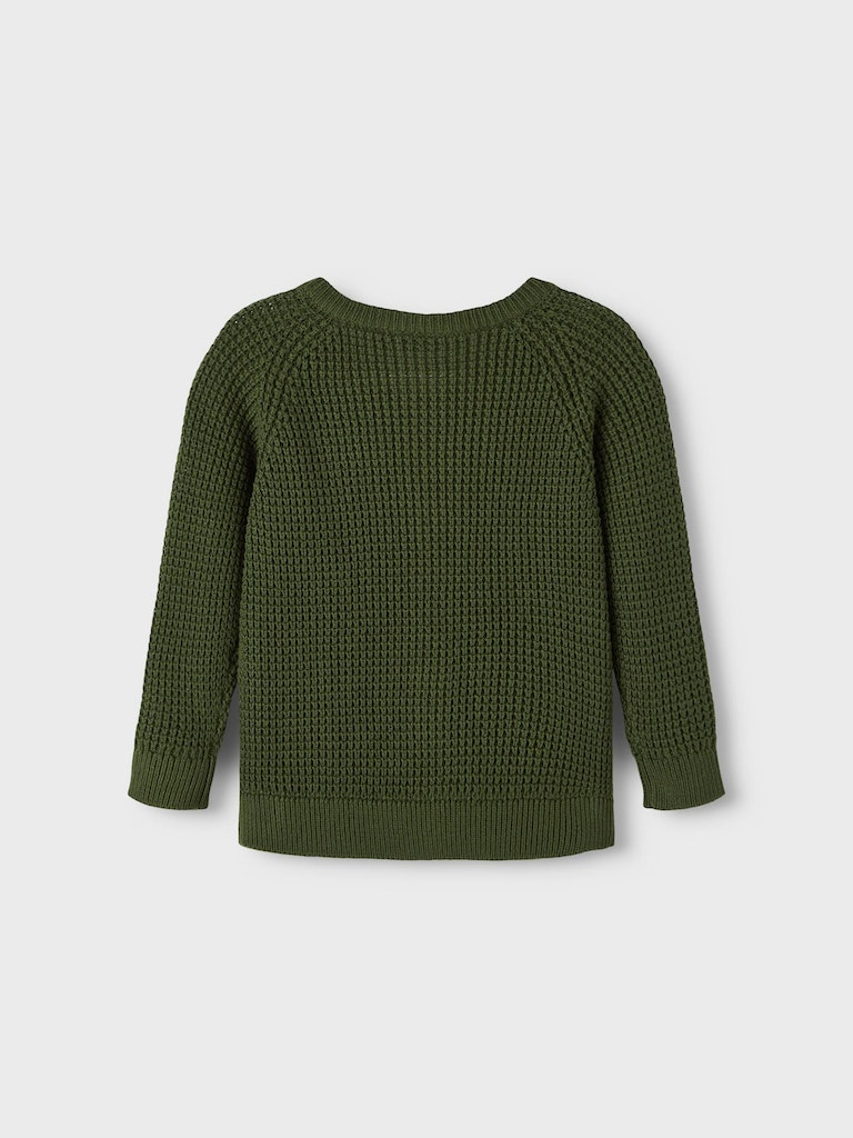 Name It Cardigan LS Strik Losalle Rifle Green - Billede 2