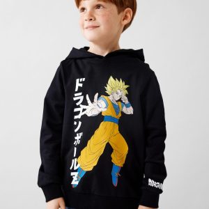 Name It Hættetrøje Hoodie LS Joch Dragonball Black