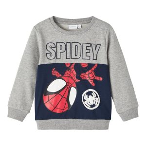 Name It Sweatshirt LS Jubi Spidey Grey Melange