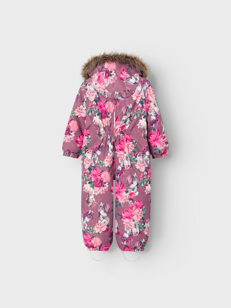Name It Flyverdragt Snow10 Suit Unicorn Dream Wishful Mauve - Billede 2