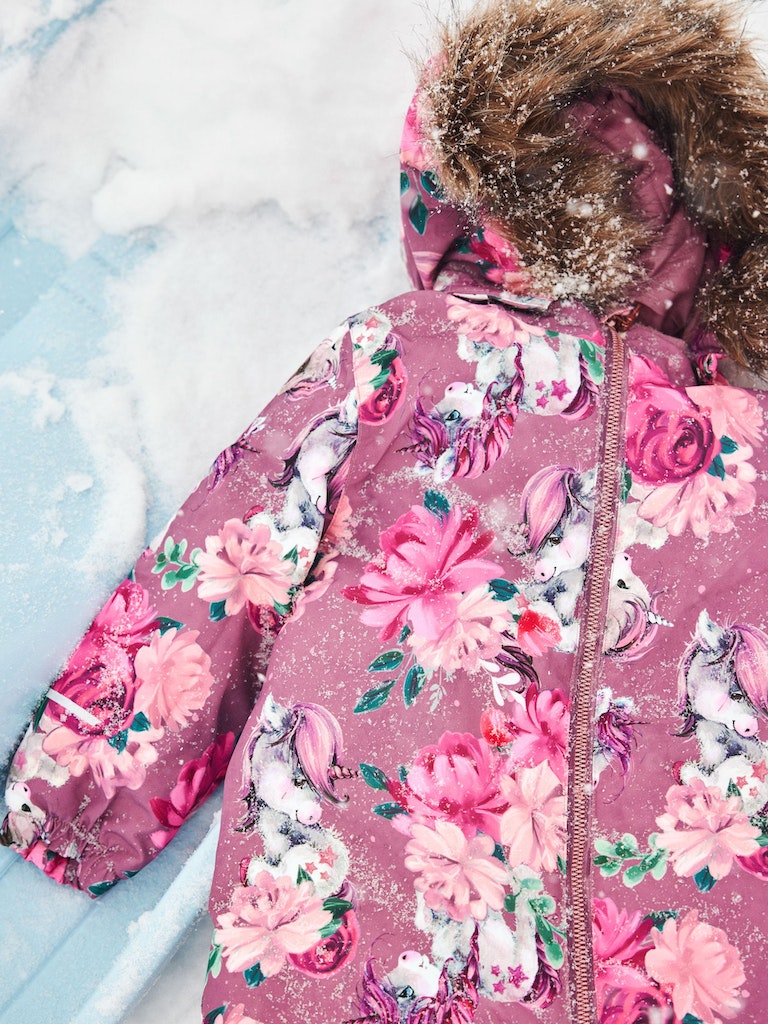 Name It Flyverdragt Snow10 Suit Unicorn Dream Wishful Mauve - Billede 7