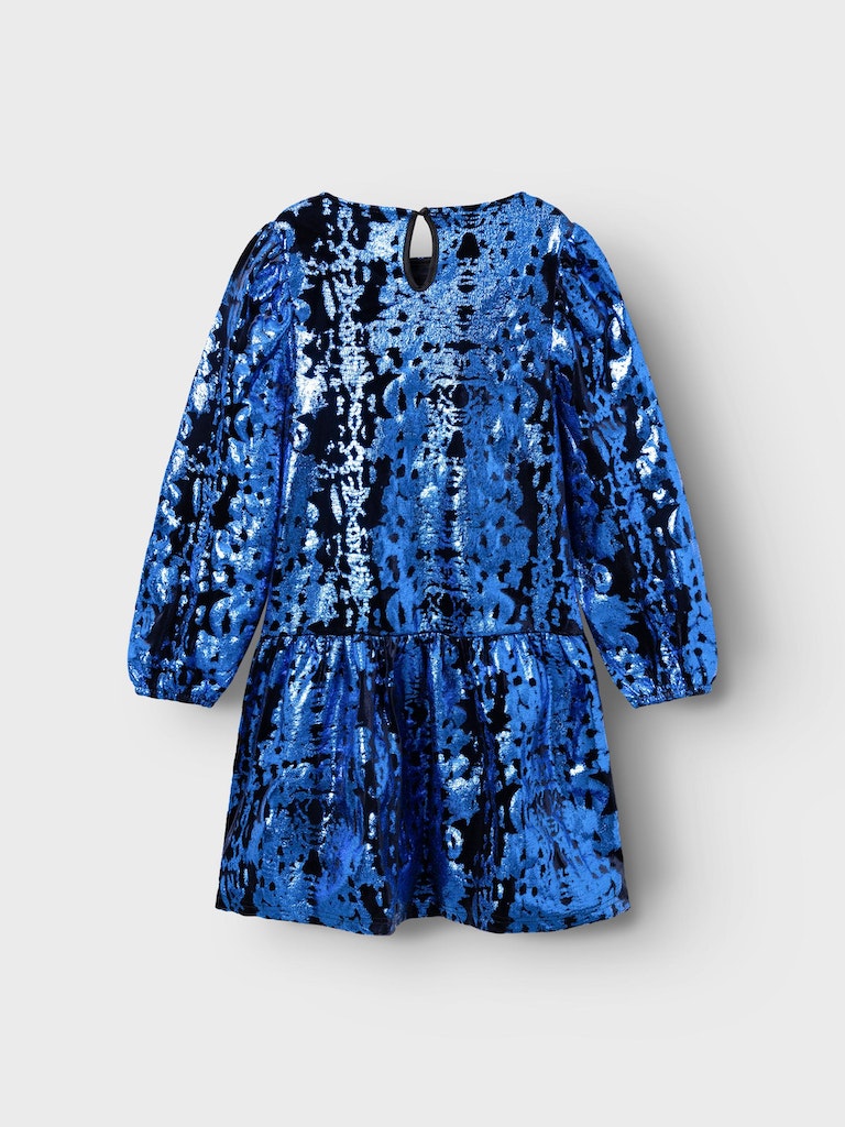 Name It Kjole LS Rulla Dazzling Blue - Billede 2