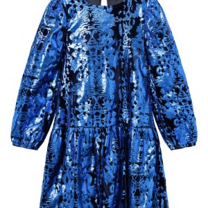 Name It Kjole LS Rulla Dazzling Blue