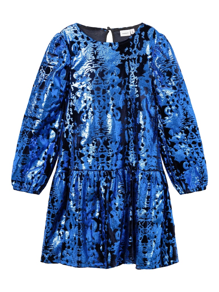 Name It Kjole LS Rulla Dazzling Blue