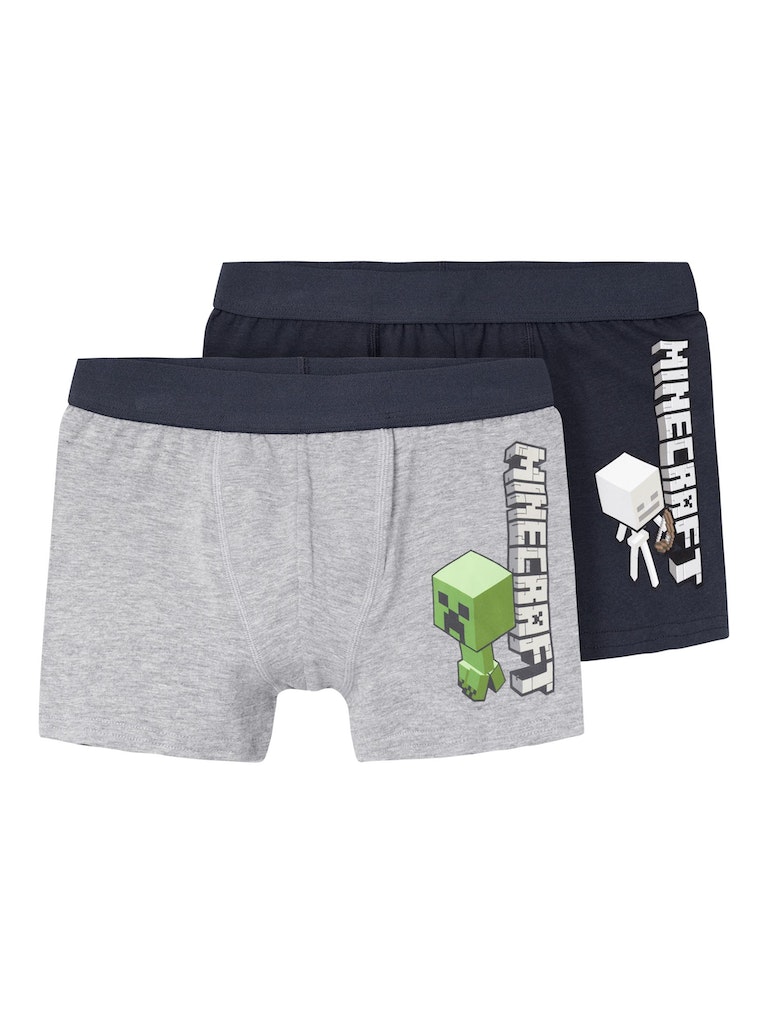 Name It Boxershorts 2-pak Olas Minecraft india Ink