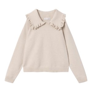 Name It Bluse Strik LS Rosabell Peyote Melange