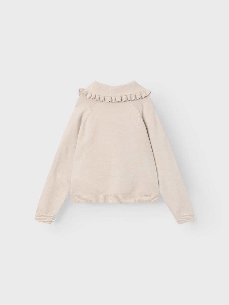 Name It Bluse Strik LS Rosabell Peyote Melange - Billede 3