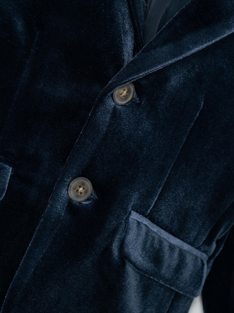 Name It Blazerjakke LS Rival Velour Dark Sapphire - Billede 3