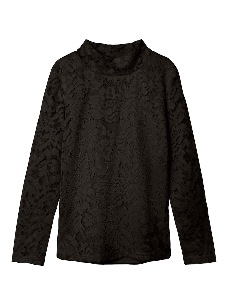 Name It Bluse LS Rydia Mock Neck Black