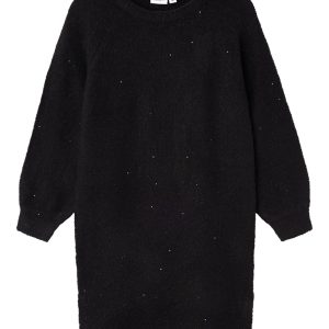 Name It Kjole Kids LS Simira Strik Black