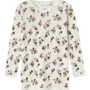 Name It Bluse LS Uld Wang Needle Snow White
