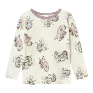Name It Uld Bluse LS Willitus Snow White
