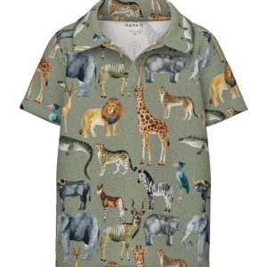 Name It Polo SS Jale Oil Green