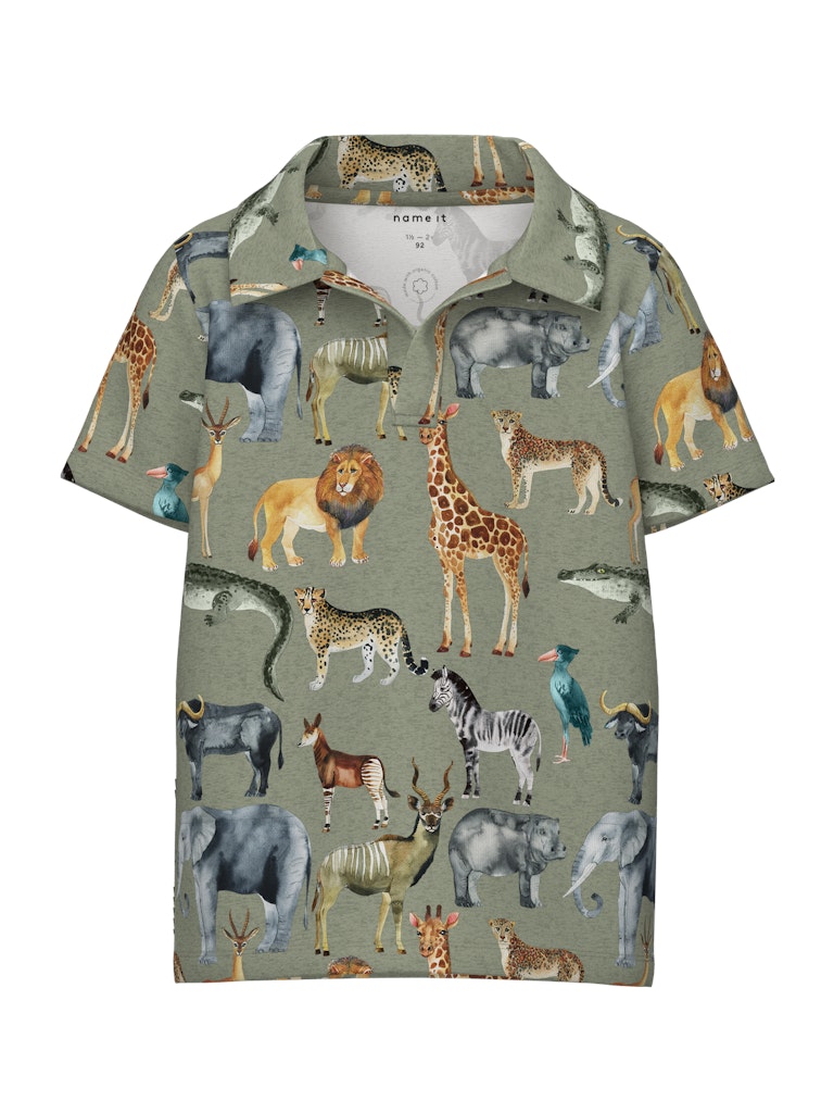 Name It Polo SS Jale Oil Green