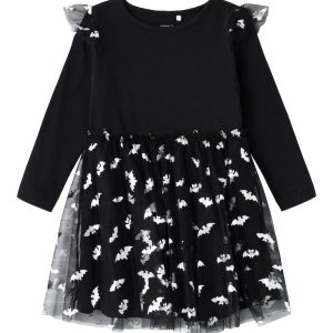 Name It Kjole LS Ottoline Halloween Tulle Skirt Black