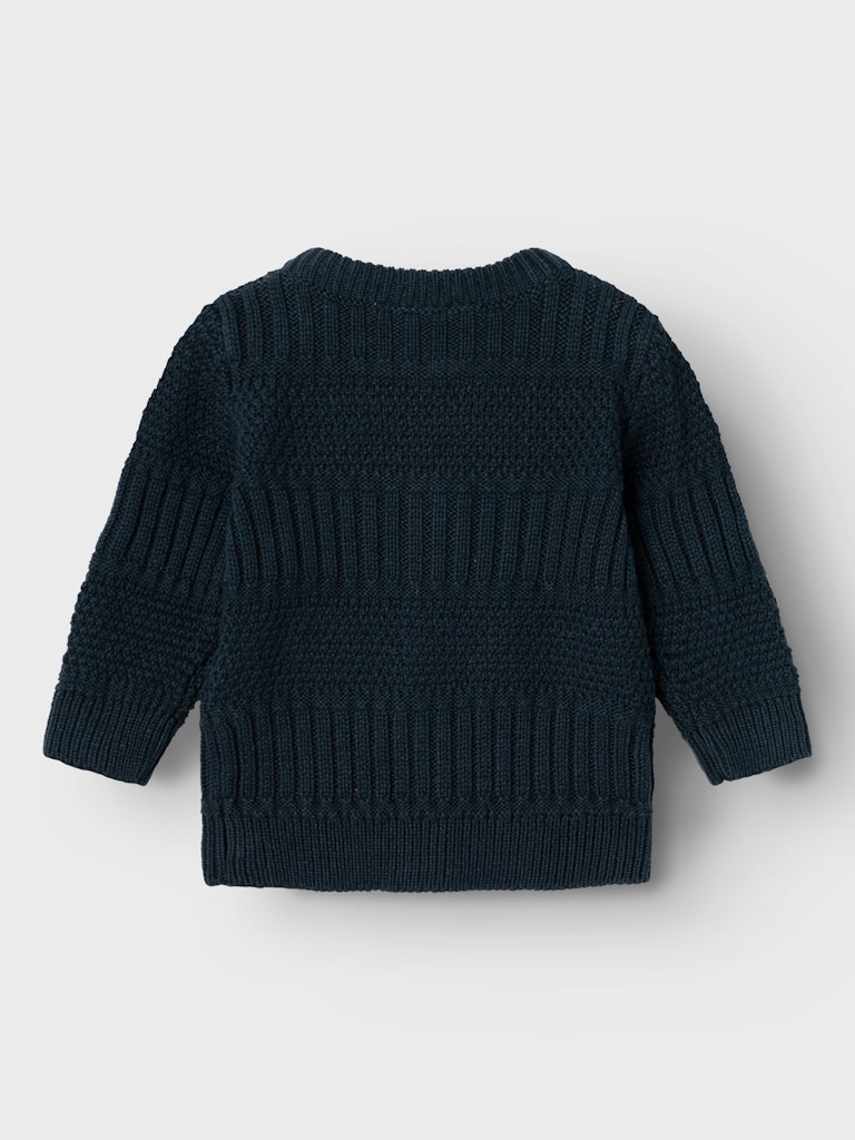 Name It Cardigan LS Baby Strik Nabel Dark Sapphire - Billede 2