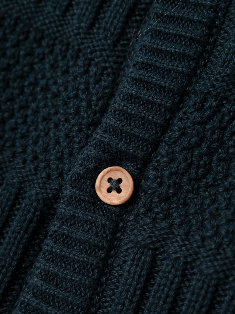 Name It Cardigan LS Baby Strik Nabel Dark Sapphire - Billede 3