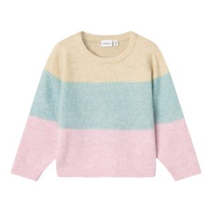 Name It Bluse Strik LS Nasille Summer Sand