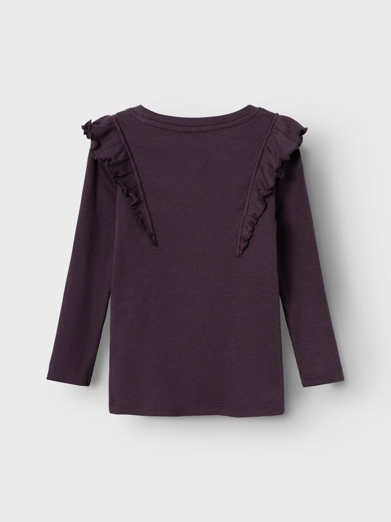 Name It Bluse LS Nilla XSL Plum Perfect - Billede 3