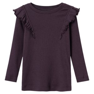 Name It Bluse LS Nilla XSL Plum Perfect
