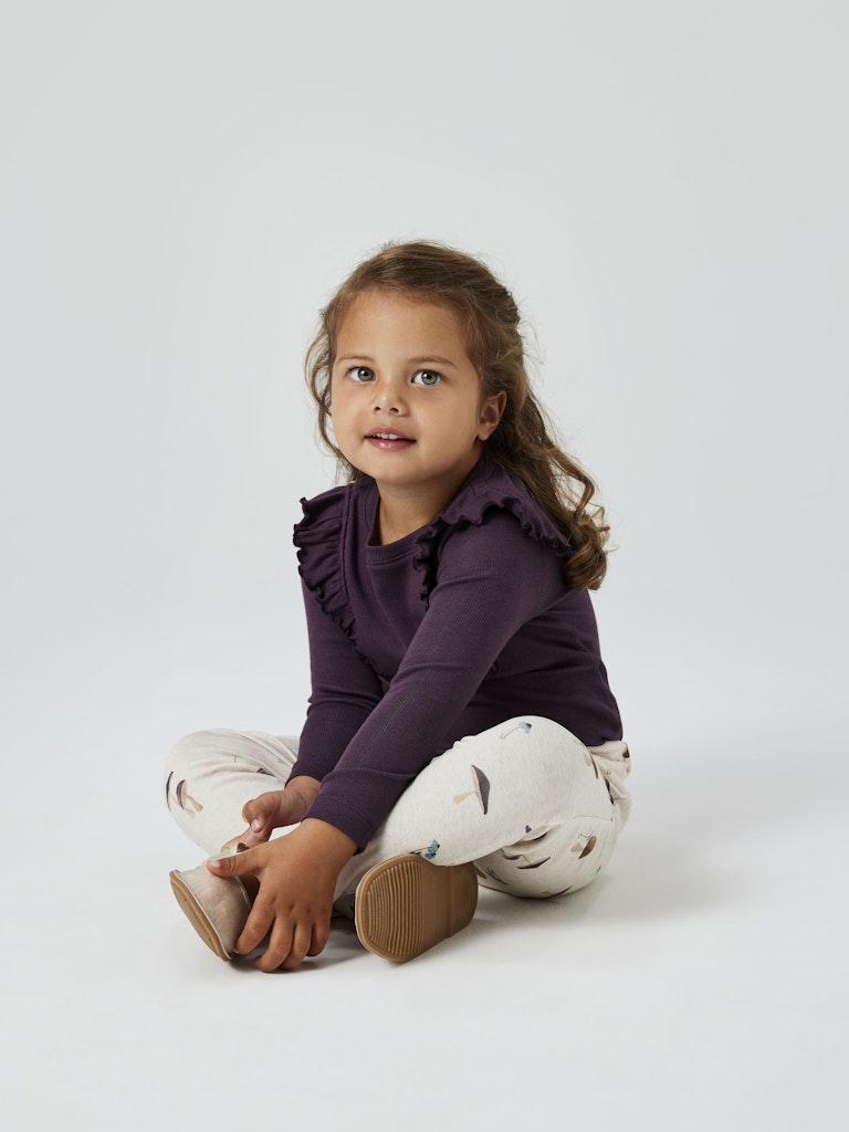 Name It Bluse LS Nilla XSL Plum Perfect - Billede 4