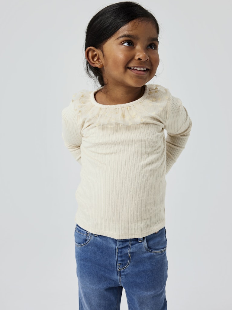 Name It Bluse LS Najas XSL Summer Sand - Billede 5