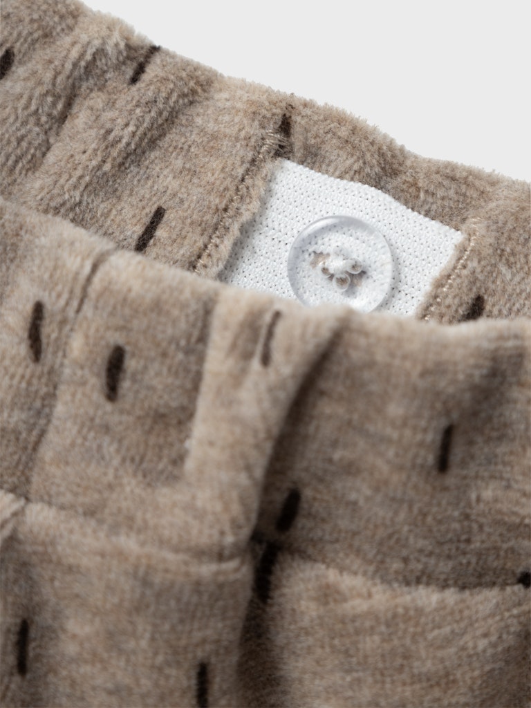 Name It Sweatpants Nalwin Velour Weathered Teak - Billede 3
