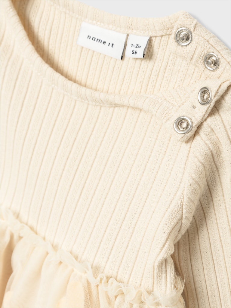 Name It Kjole LS Baby Najas Summer Sand - Billede 3